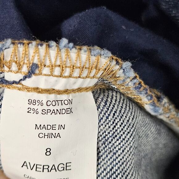 Vintage Y2K Low Rise Skinny Flare Jeans Womens Size 8 NY & Co Denim Hip Hugger - Picture 4 of 8